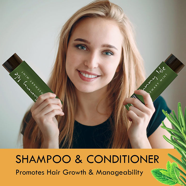 Sunny Isle Rosemary Mint Hair & Strong Roots Conditioner 12 oz - conditioner product image 5 - Sunny Isle - TJ Beauty UK
