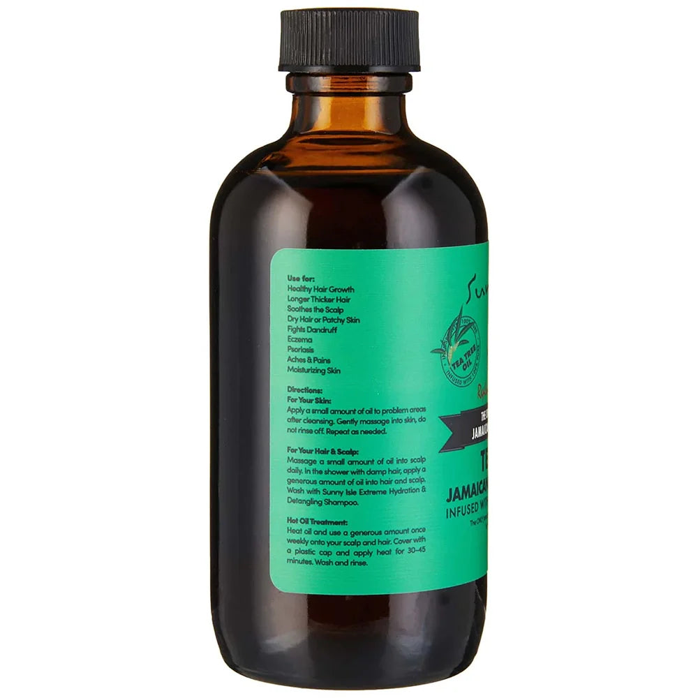 Sunny Isle Jamaican Black Castor Oil with Tea Tree Oil 4 oz - oil product image 3 - Sunny Isle - TJ Beauty UK